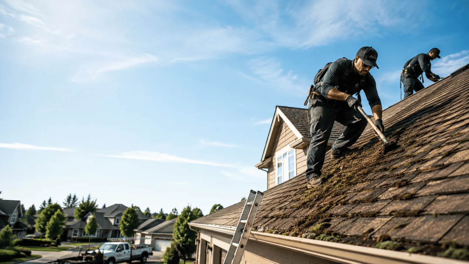 Roof Moss Removal in Lyons, IN near me